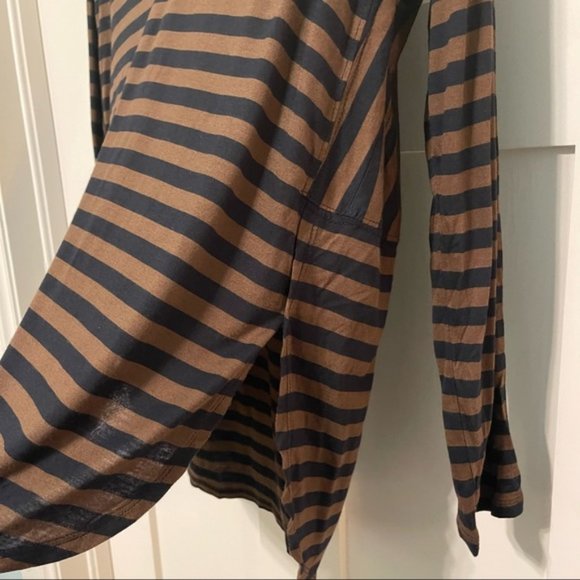 Madewell size small brown and black striped long sleeve t-shirt! - Picture 4 of 4